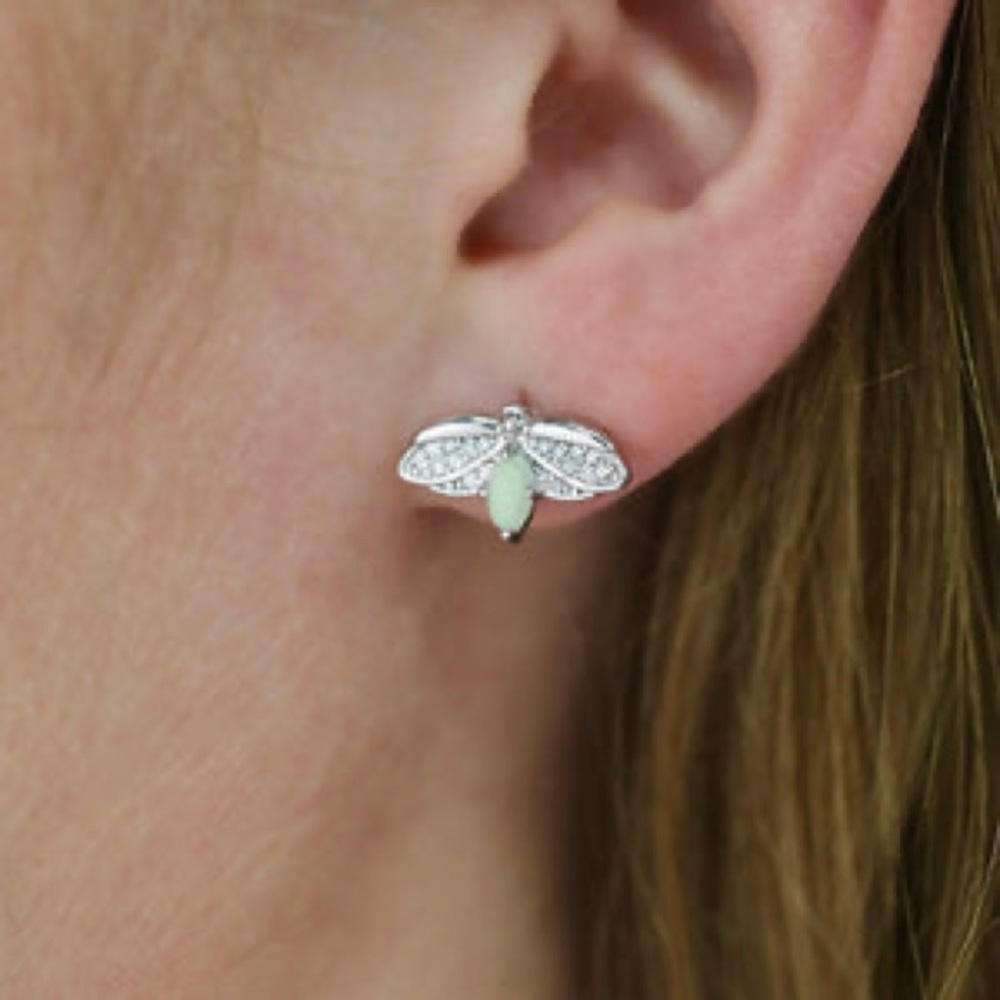 Glowing Fire Stud Earrings